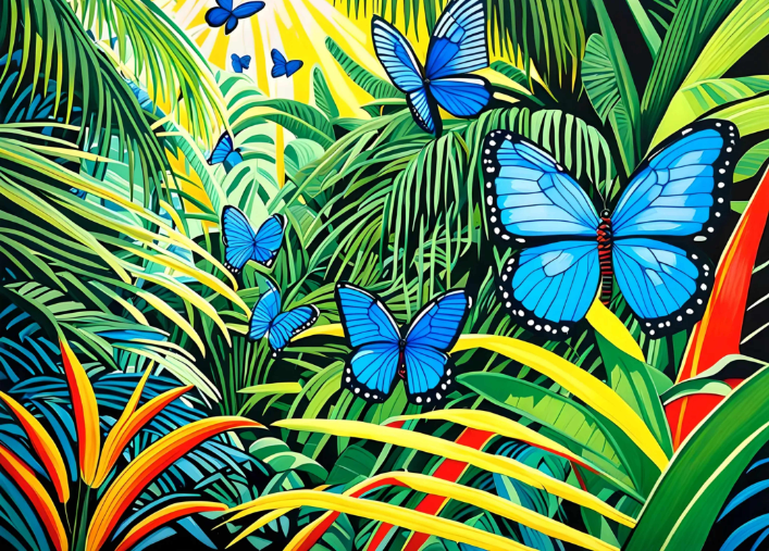 Blue Butterflies