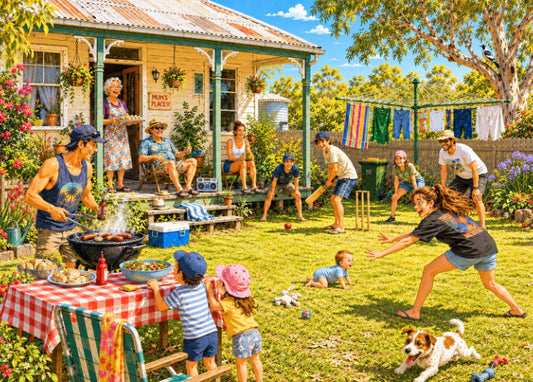 Cricket in the Backyard at Mum's