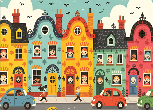 Curly Houses - Whimsy