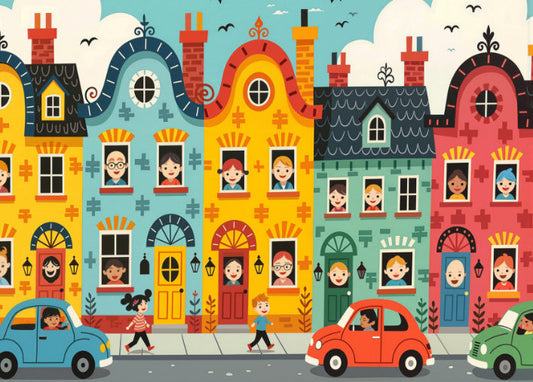 Curly Houses - Whimsy Puzzle